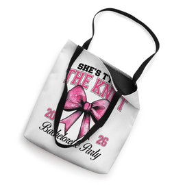 She's Tying The Knot Bachelorette Party Coquette Bow 2026 Tote Bag