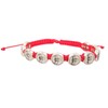 Confirmation Red Cord Bracelet with Silver Toned Holy Spirit Medals,