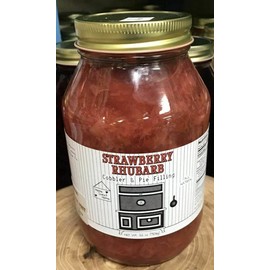 Strawberry Rhubarb Cobbler and Pie Filling