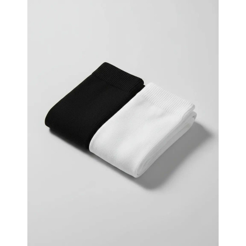 Calcetas Largas Medias Blanca /negra Moda Japonesa Kawaii