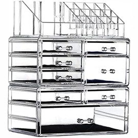 Optimiza tu tocador con Cq acrylic: Este Sistema de Cajones Organizadores de Acrílico Transparente es perfecto para maximizar el espacio. Su diseño elegante transforma