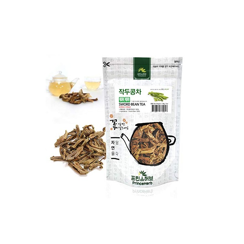 [Medicinal Korean Herb] Sword Bean Tea (Canavalia Gladiata/Jiandou/작두콩 차) Dried