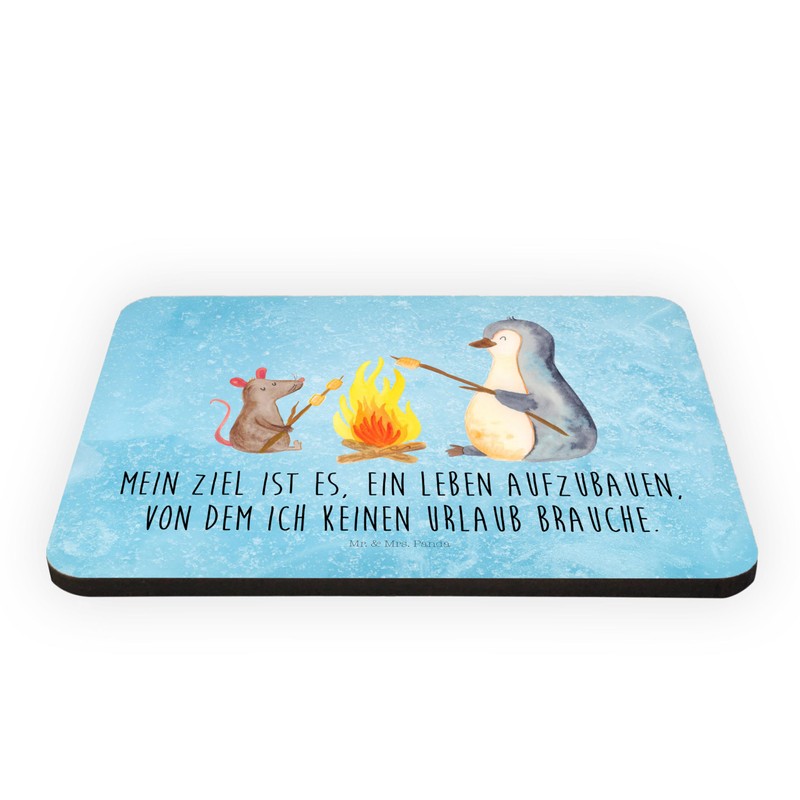 Mr. & Mrs. Panda Magnet Penguin Campfire - Gift, Marshmallows,