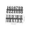 Tofficu 6pcs Clock Numeral Kit Arabic Roman Replacement Parts for