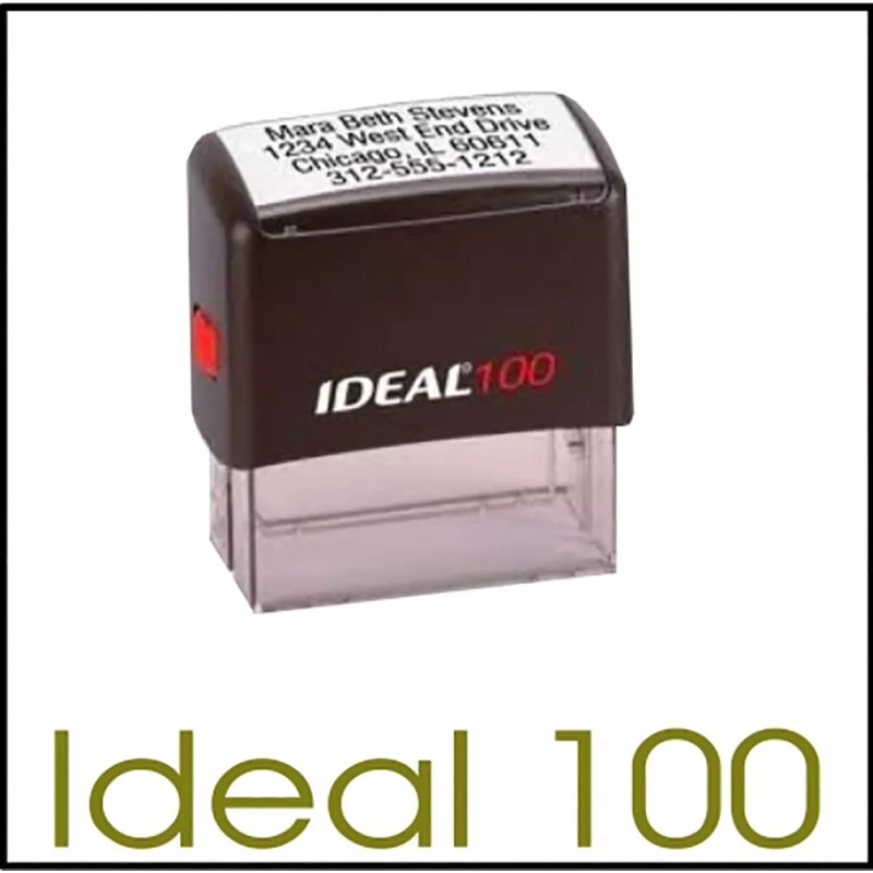 Ideal 100 Replacement Ink Pad R100 Black Ink