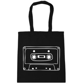 Hippowarehouse Mixtape illustration Tote Shopping Gym Beach Bag 42cm x38cm, 10 litres