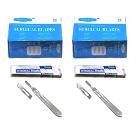 AAProTools 200 Surgi Sterile Scalpel Handle Blades # 21 (2 Free Handle #4)