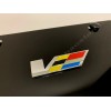 License Plate Frame Shop 1x 3D "ATS/CTS V-Emblem" Aluminum BLACK