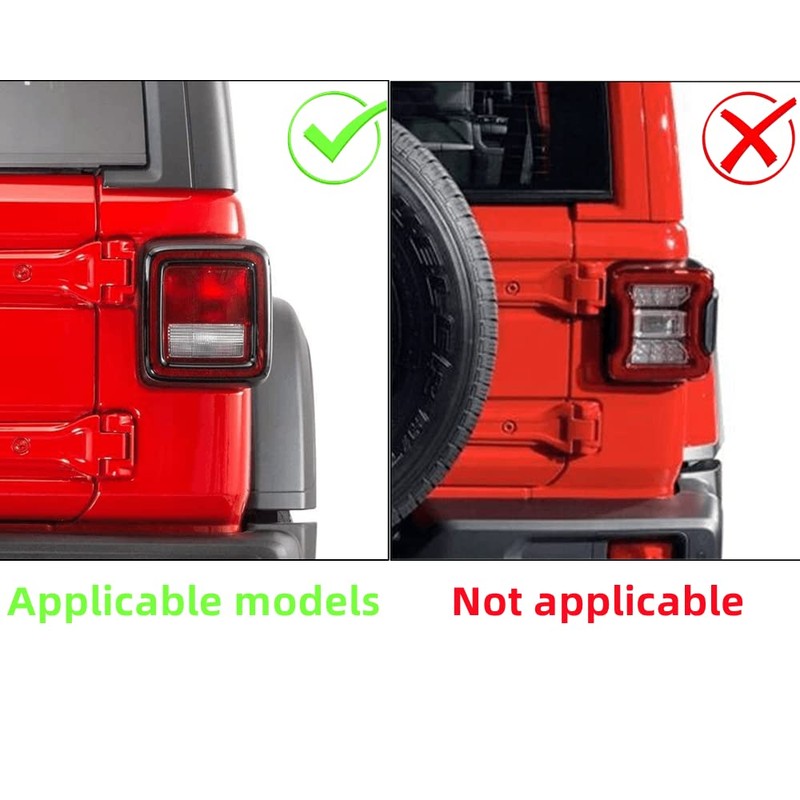 POETRYXIAO Tail Light Cover Guard with Dog Paw Style (Halogen