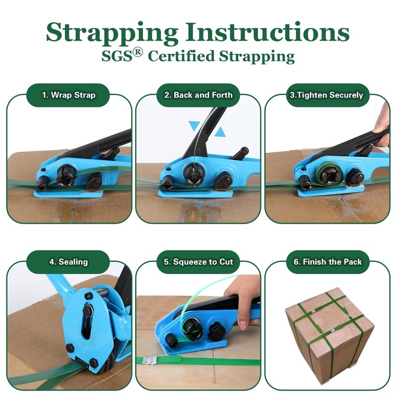 Banding Strapping Kit, Pallet Strapping Kit, Packaging Banding Tool with