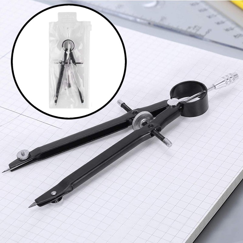 JeoPoom Geometry Compass, Metal Compass, Precision Compass, Drawing Compass, Includes