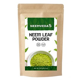 Neemveda Neem Leaf Powder (Azadirachta Indica) for Eating, Organically Grown 250 Grams