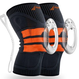 Hyperz - Rodillera Ortopedica de Compresión con Almohadilla para Banda Rotuliana Rodillera Deportiva, Rodillera para Meniscos, Soporte para Rodilla, Rodilleras Gym Voleibol, Basquetbol,Tenis, Pádel