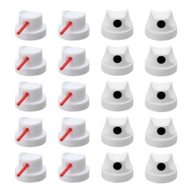 Spray Paint Caps fit MTN cans, Spray Can Nozzle-Spray Paint Nozzles-Spray Paint Tips-Needle Cap and black Spray Can Nozzle-20 Pack