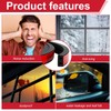 Pangda 20 Ft Rectangular Rubber Seal Strip with Self-Adhesive Tape,