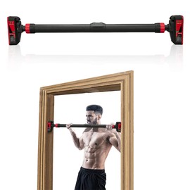 Pull Up Bar, Adjustable Strength Training Bars Without Screw, Adjustable Width Chin Up Bar for Doorway, Max Load 440 Lbs