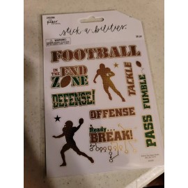 Hobby Lobby 2 SHEETS STICKERS STICKABILITIES FOOTBALL GAME STICKER THE PAPER STUDIO ST1