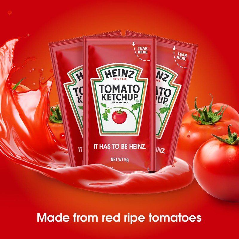 Heinz Ketchup Packets - 500 Count - Single Serve Condiment