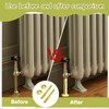 Girihe 2 Pack Radiator Pipe Cover, 15mm Pipe Cover Gold