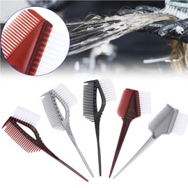 Demeras 5 Pieces Professional Salon Hair Dye Hairdresser Gel Dyeing Brush ABS Tint Comb for Hair Dye Colouring Applicator