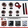 ATE Pro. Tools USA - Ratcheting Pipe Threading Kit and