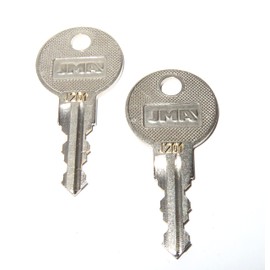 2 Keys For Better Built Tool Box Key Code Series J201 thru J220 NUMBER ENGRAVED ON FRONT OF KEYS (J201) SILVER