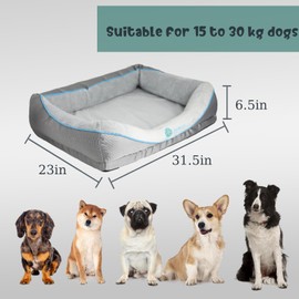 Viviwoof Orthopedic Dog Bed for Medium Dogs,Waterproof Medium Size Dog Sofa,Supportive Foam Pet Couch with Removable Cover,Non-Slip Bottom and Waterproof Lining,Machine Washable