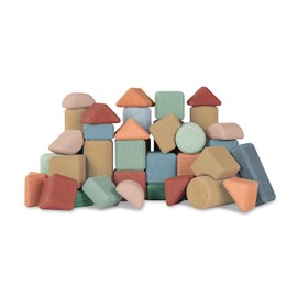 Korko Cork Building Block Set - Quiet, Colourful, Safe and Full of Love for the Environment (Pack of 40)