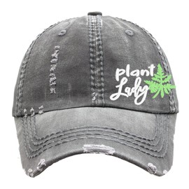 Women's Plant Lady Gardening Hat, Choose Colors, Baseball or High Ponytail Cap, Cute Funny Pun Present, Green Thumb Gardening Gift for Owner Lover Girlfriend Mom Sister Friend