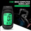 3 in 1 Bike Computer with Headlight Horn IP64 Multifunction