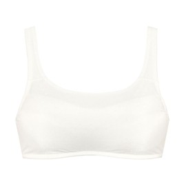Wing/Wacoal RB2413 Junior Wirefree Bra, Wing Teen, Organic Cotton Blend (Body Fabric Part), For Elementary School Students, Middle School Students, Half Top, Girls, IV