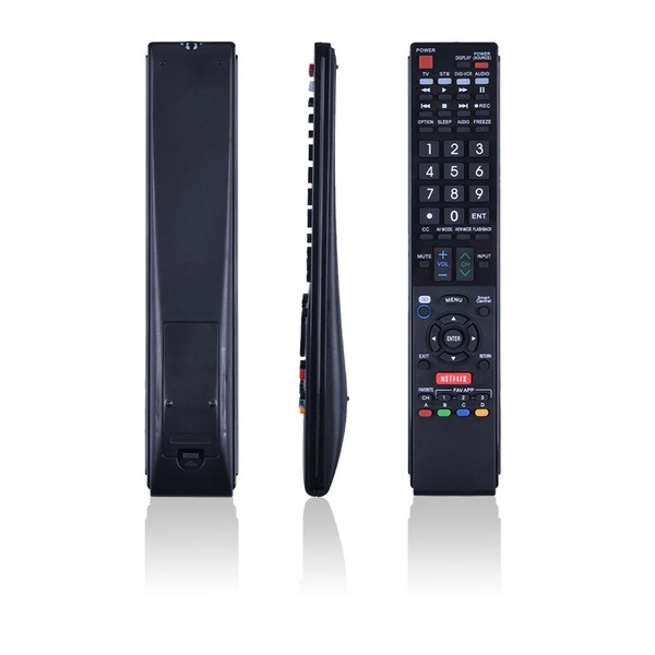 JISOWA Remote Control for Sharp AQUOS TV LC-42LE540U LC-52LE820UN LC-60LE633U
