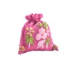 VIAMTO 10pcs 11X13.5cm Lining Drawstring Burlap Bags with Flower Stitched,Jewelry