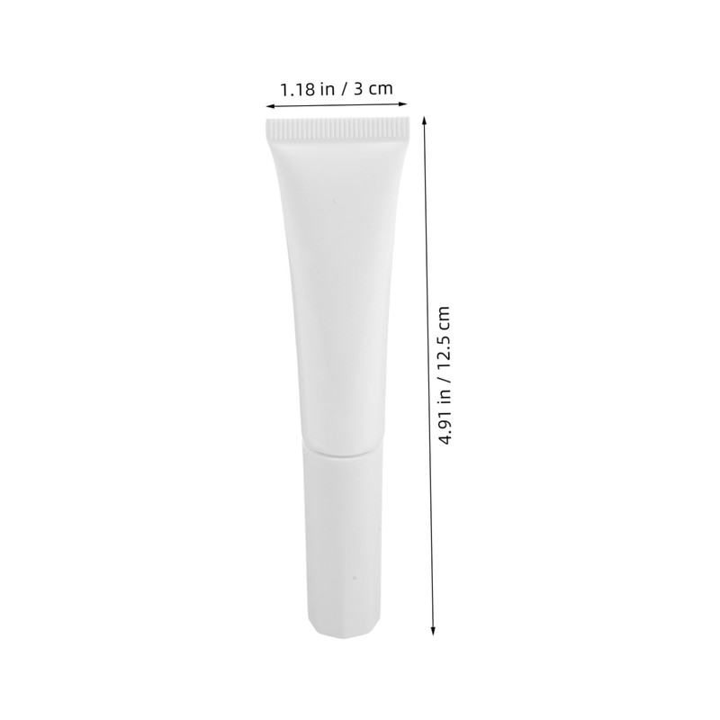 Baluue 2Pcs Refillable Travel Bottle with Flocked Head Compact Plastic