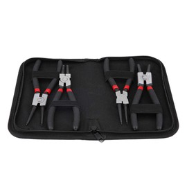 Snap Ring Pliers Set 7 Inch Mounting Pliers Set Indoor Outdoor Curved Straight Snap Ring Pliers Set of 4