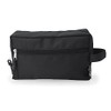 Recycled Polyester Travel Toiletry Bag with Two Compartments, black, Colourful