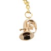 Brass Tuba Key Chain Miniature Golden Musical Instrument Key Chains