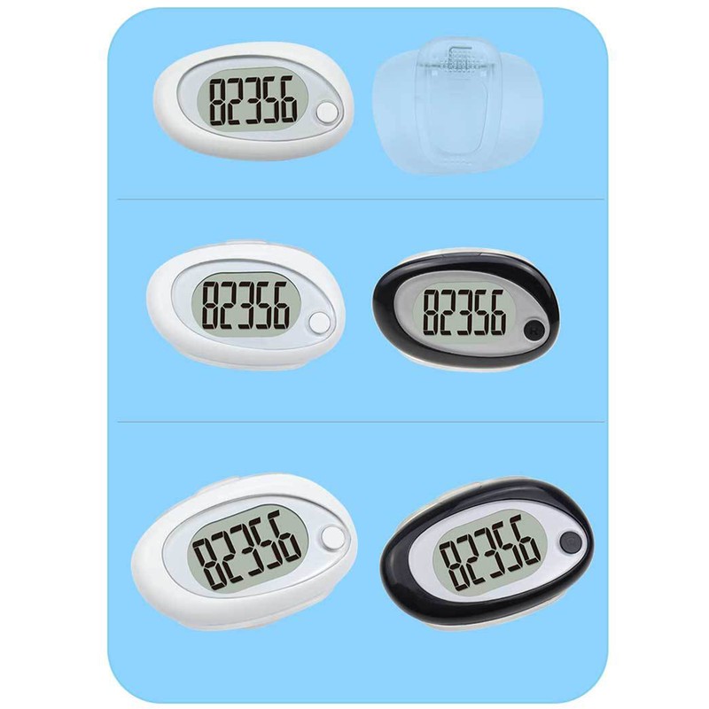 3D Sensor Pedometer Step Counting Device Clip-on Pedometer with Detachable