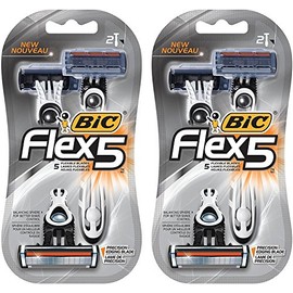 Bic Flex 5 - Afeitadora para hombre (2 unidades, 2 unidades)