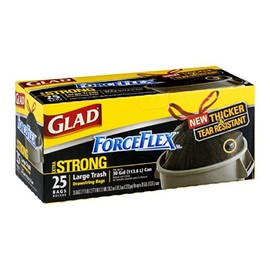 Glad Trash Bag Force-Flex Large 30 Gal. 25 / Box
