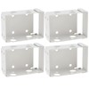 HOJLKLD 4 Pack Blinds Brackets 2 Inch White Low Profile