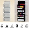 SagaSave Over Door Storage Organizer，4 Pockets Fabric Behind The Door