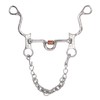 120mm Horse Mouth Snaffle with Chain Stainless Steel Horse Bit