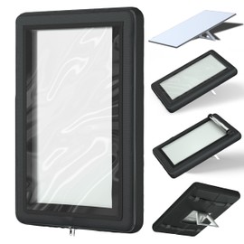 Protector for Starlink Gen3 Cover, Satellite Dish Accessories, Transparent PVC Material+900D Fabric, Weather-Resistant, Dustproof and Waterproof, for Maximum Signal Performance & Durability, Black