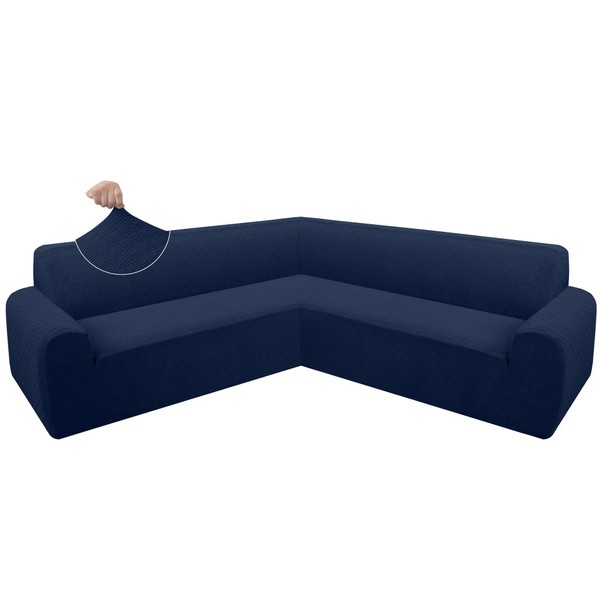 ALIECOM Extra Soft Corner Sectional Sofa Covers L Shaped Couch
