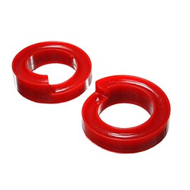 Energy Suspension 4.6111R Ft Coil Spring Isolator Set,Red