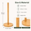 Wooden Paper Towel Holder for Kitchen & Bathroom – Stable