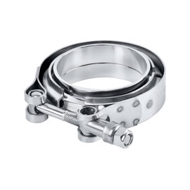 GMRTEC 2 inch V Band Clamp with Male ＆ Female Flange, 304 Stainless Steel 2.0" V Band Flange Kit Universal