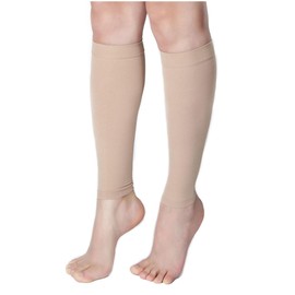 20-30 mmHg Calf Medical Compression Stockings for Men and Women Class 2 Support Knee Stockings Thrombosis Stockings Support Stockings, beige