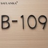 SAILANKA 5 Inch Matt Black Door Number For Modern Door